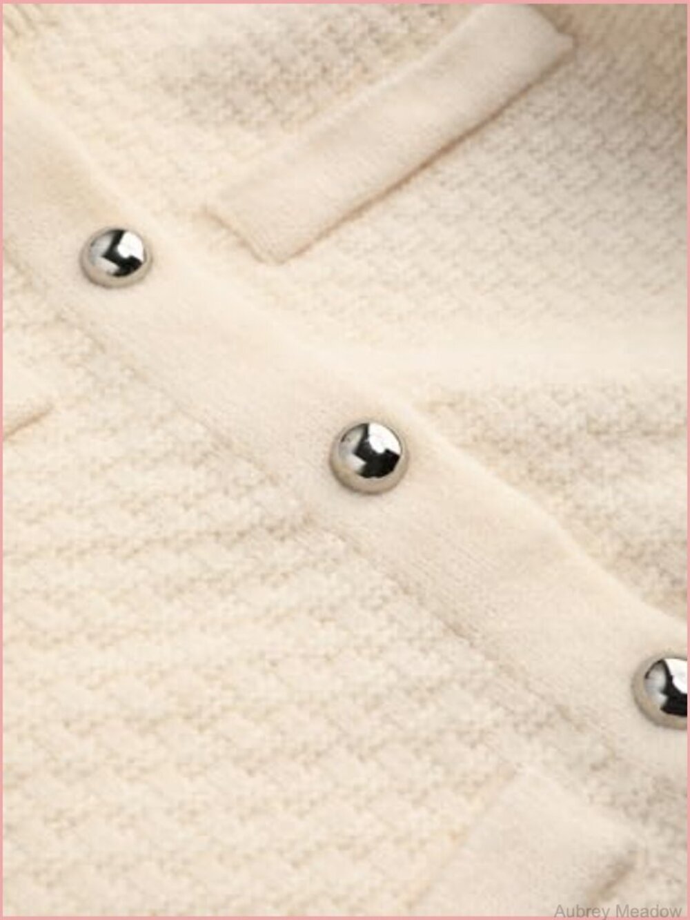 Oversized Knit Cardigan with Button Closure Long Sleeve - Picture 3 of 7